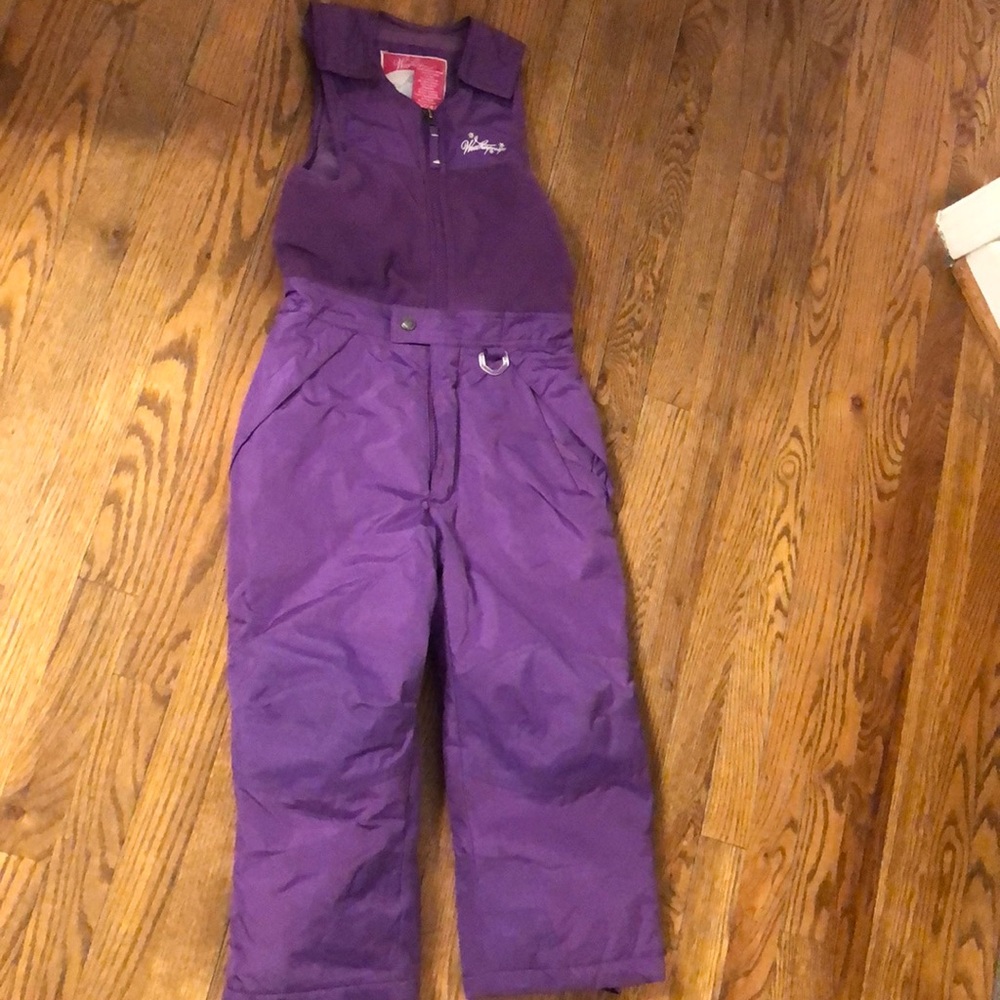 Weatherproof girls size 6 ski bib
